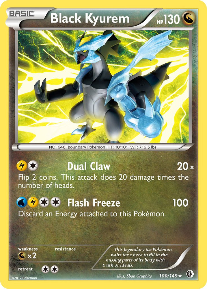 Pokemon | Black Kyurem (100/149) (Theme Deck Exclusive) [Black & White: Boundaries Crossed] | The Nerd Merchant