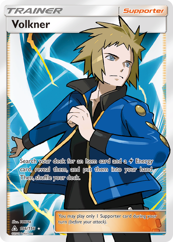 Pokemon | Volkner (156/156) [Sun & Moon: Ultra Prism] | The Nerd Merchant