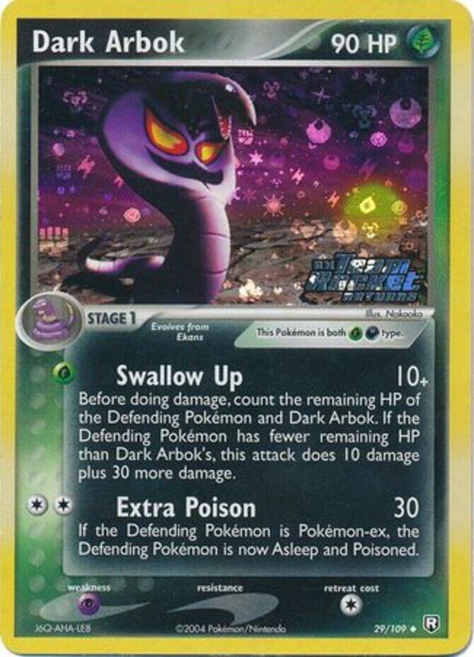 Pokemon | Dark Arbok (29/109) (Stamped) [EX: Team Rocket Returns] | The Nerd Merchant