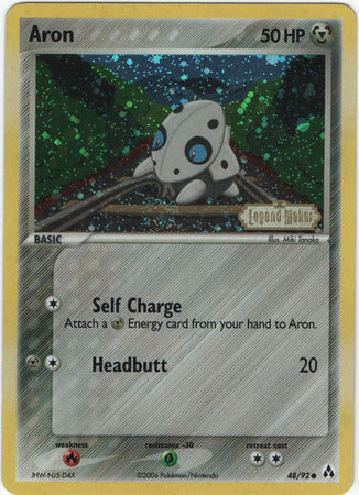 Pokemon | Aron (48/92) (Stamped) [EX: Legend Maker] | The Nerd Merchant