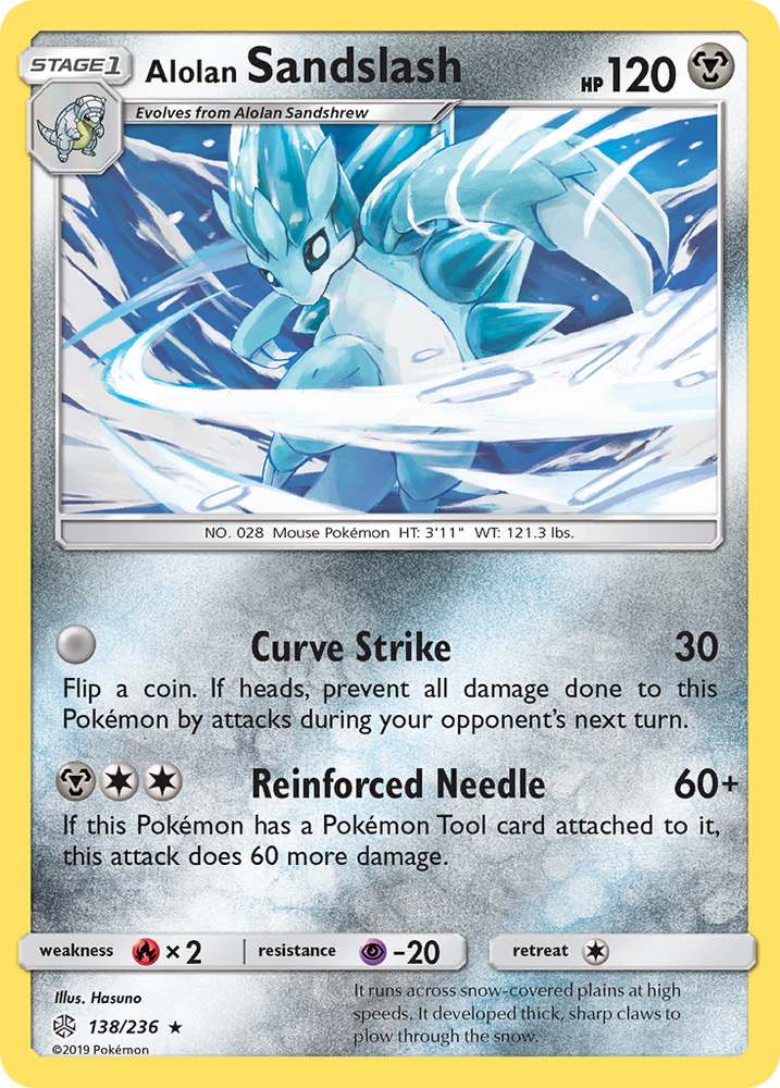 Pokemon| Alolan Sandslash (138/236) [Sun & Moon: Cosmic Eclipse] | The Nerd Merchant