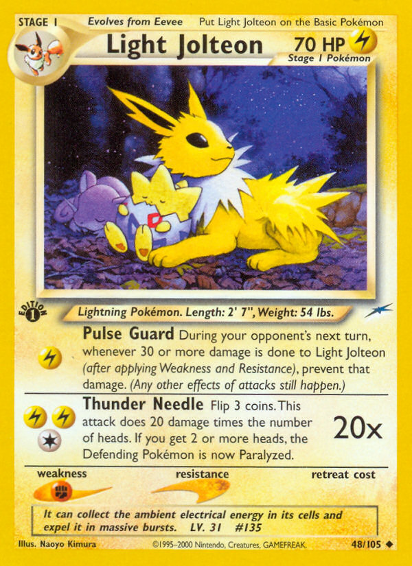 Pokemon | Light Jolteon (48/105) [Neo Destiny 1st Edition] | The Nerd Merchant