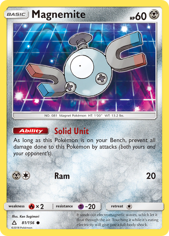 Pokemon | Magnemite (81/156) [Sun & Moon: Ultra Prism] | The Nerd Merchant