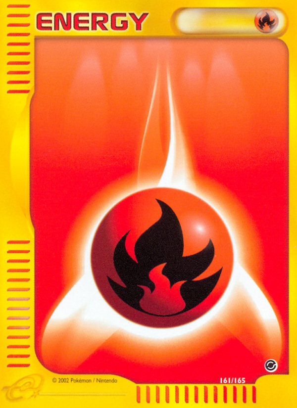 Pokemon | Fire Energy (161/165) [Expedition: Base Set] | The Nerd Merchant