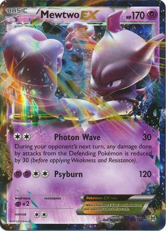 Pokemon | Mewtwo EX (61/162) (Jumbo Card) [XY: BREAKthrough] | The Nerd Merchant