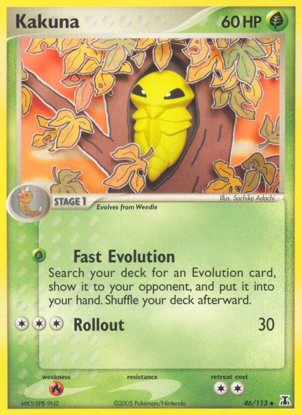 Pokemon | Kakuna (46/113) [EX: Delta Species] | The Nerd Merchant