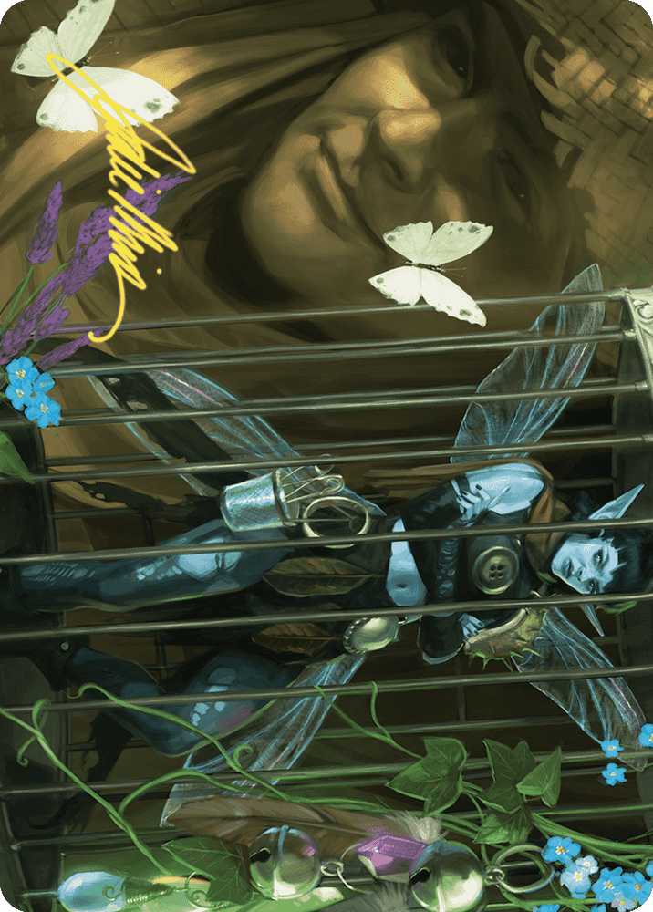 Magic | Cooped Up Art Card (Gold-Stamped Signature) [Wilds of Eldraine Art Series] | The Nerd Merchant
