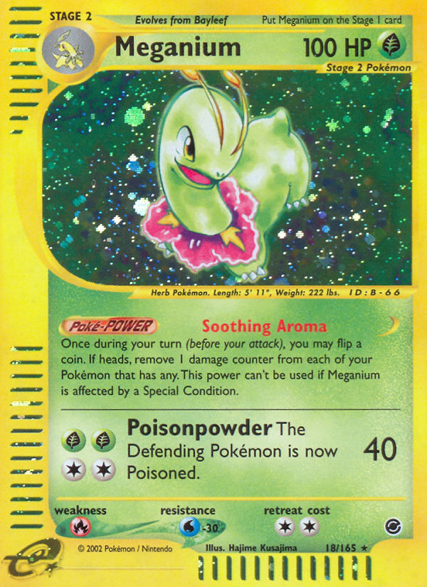 Pokemon | Meganium (18/165) [Expedition: Base Set] | The Nerd Merchant