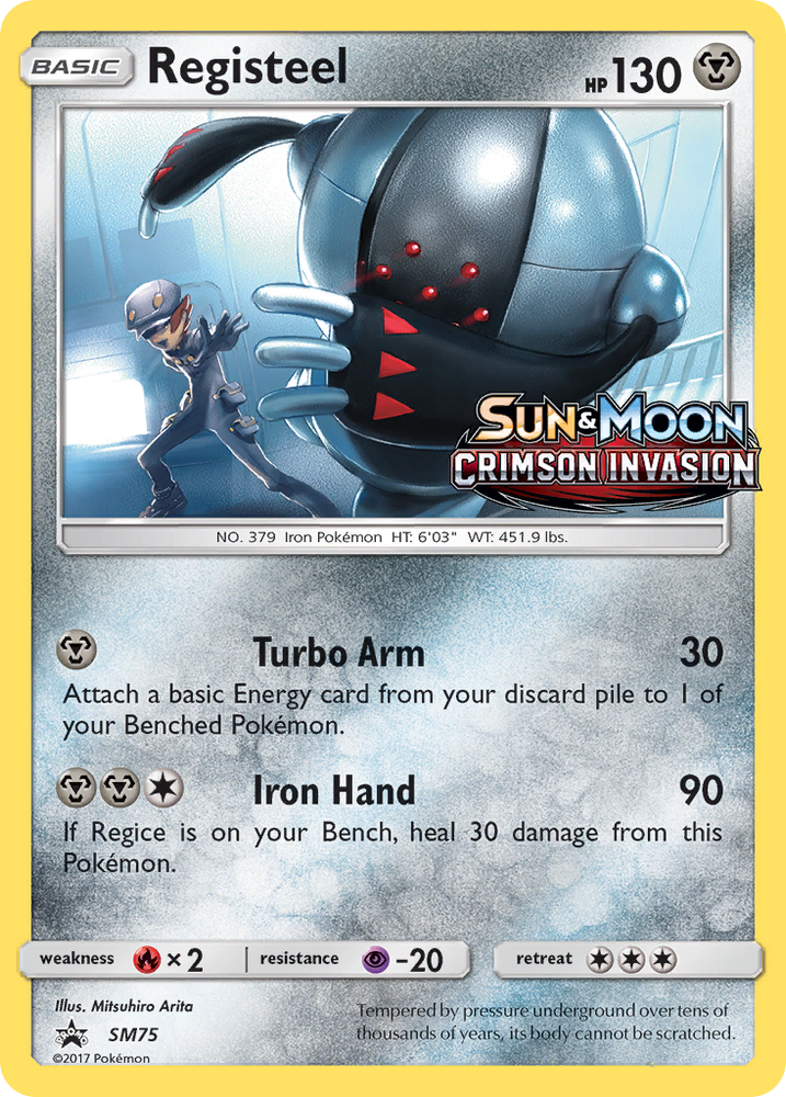 Pokemon | Registeel (SM75) [Sun & Moon: Black Star Promos] | The Nerd Merchant