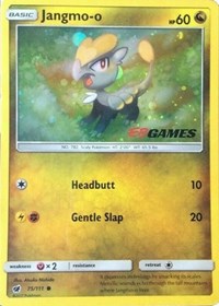 Pokemon | Jangmo-o (75/111) (Cosmos Holo) (EB Games Promo) [Sun & Moon: Crimson Invasion] | The Nerd Merchant