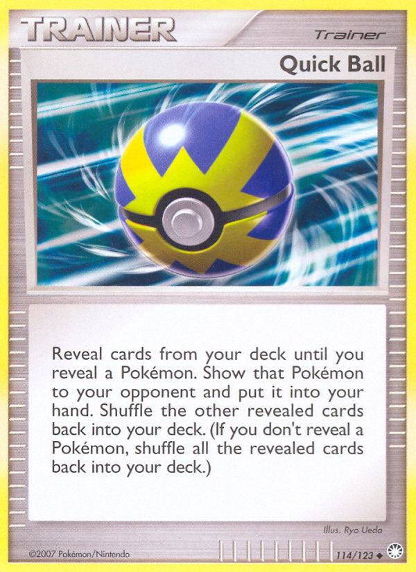Pokemon | Quick Ball (114/123) [Diamond & Pearl: Mysterious Treasures] | The Nerd Merchant