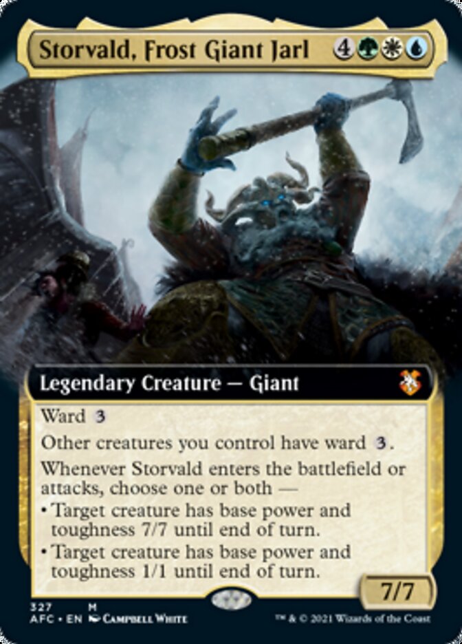 Magic | Storvald, Frost Giant Jarl (Extended Art) [Dungeons & Dragons: Adventures in the Forgotten Realms Commander] | The Nerd Merchant