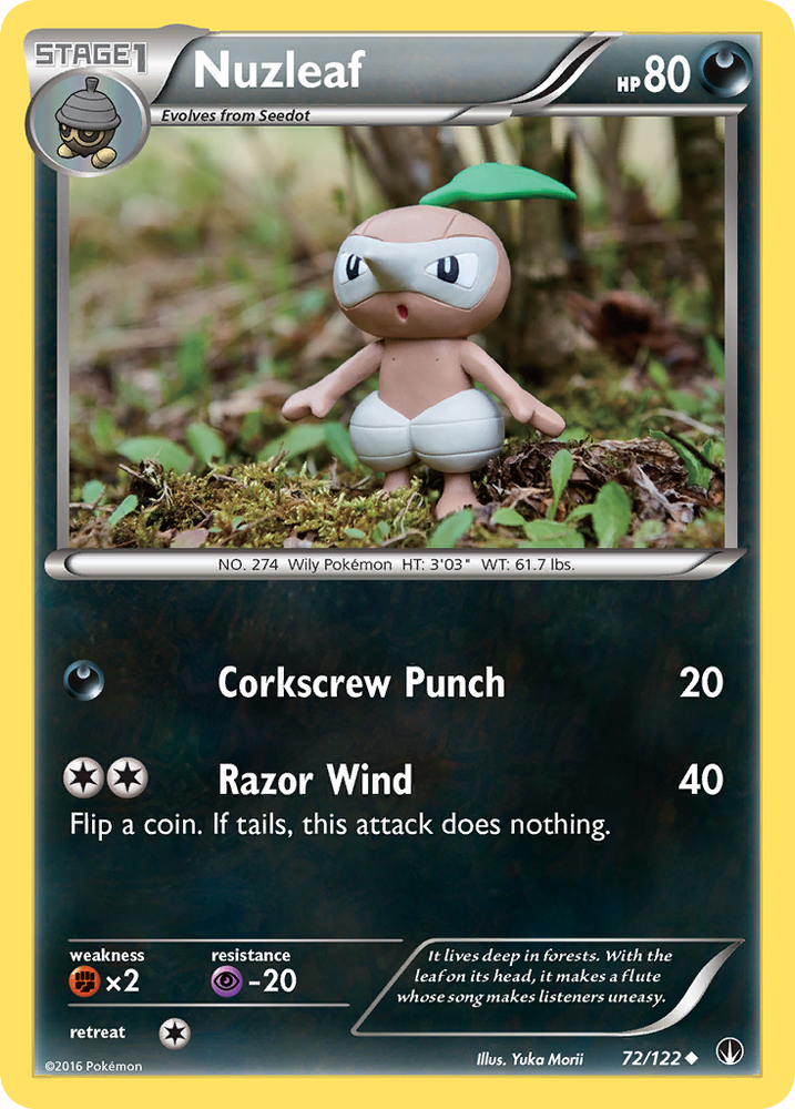 Pokemon | Nuzleaf (72/122) [XY: BREAKpoint] | The Nerd Merchant
