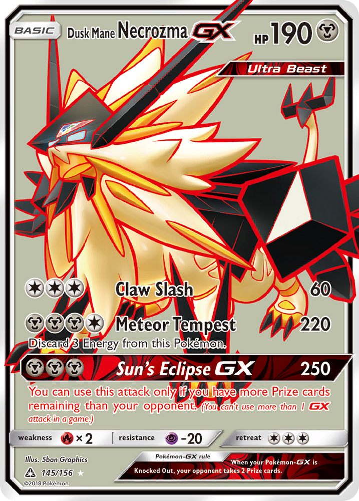 Pokemon | Dusk Mane Necrozma GX (145/156) [Sun & Moon: Ultra Prism] | The Nerd Merchant