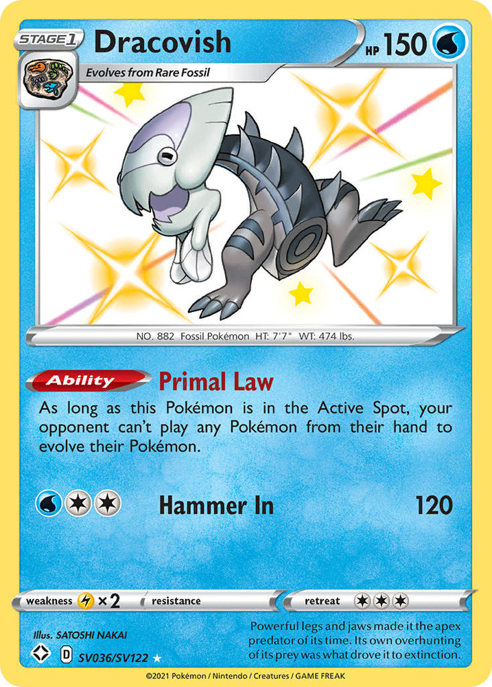 Pokemon | Dracovish (SV036/SV122) [Sword & Shield: Shining Fates] | The Nerd Merchant