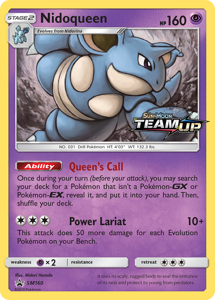 Pokemon | Nidoqueen (SM160) [Sun & Moon: Black Star Promos] | The Nerd Merchant