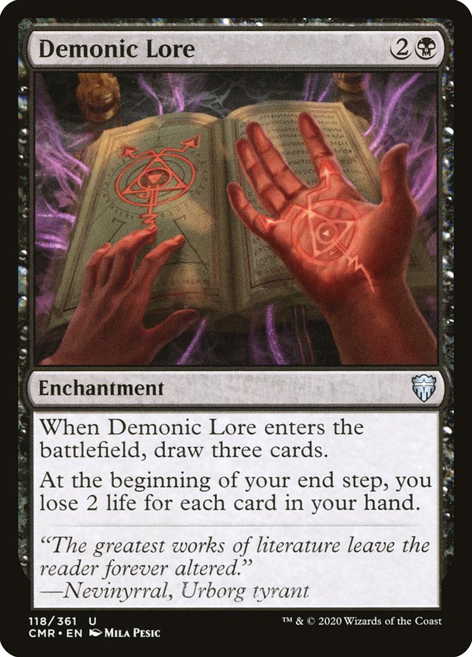 Magic | Demonic Lore [Commander Legends] | The Nerd Merchant