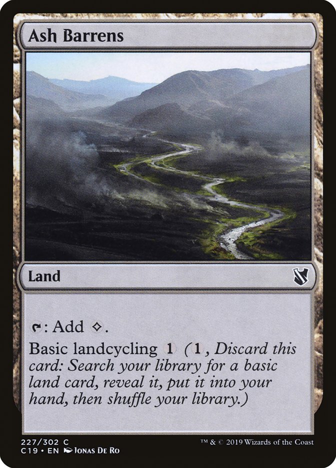 Magic | Ash Barrens [Commander 2019] | The Nerd Merchant