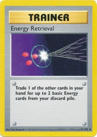 Pokemon | Energy Retrieval (81/102) [Base Set Shadowless Unlimited] | The Nerd Merchant