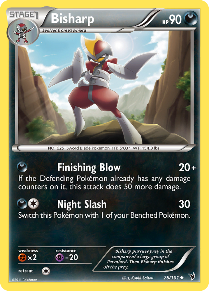Pokemon | Bisharp (76/101) [Black & White: Noble Victories] | The Nerd Merchant