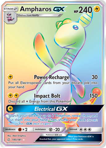 Pokemon | Ampharos GX (185/181) [Sun & Moon: Team Up] | The Nerd Merchant