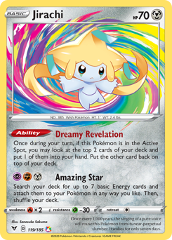 Pokemon | Jirachi (119/185) [Sword & Shield: Vivid Voltage] | The Nerd Merchant