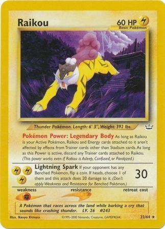 Pokemon | Raikou (22/64) [Neo Revelation Unlimited] | The Nerd Merchant