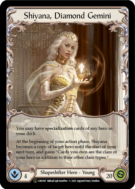 Flesh and Blood TCG | Shiyana, Diamond Gemini [U-CRU097] (Crucible of War Unlimited)  Unlimited Rainbow Foil | The Nerd Merchant