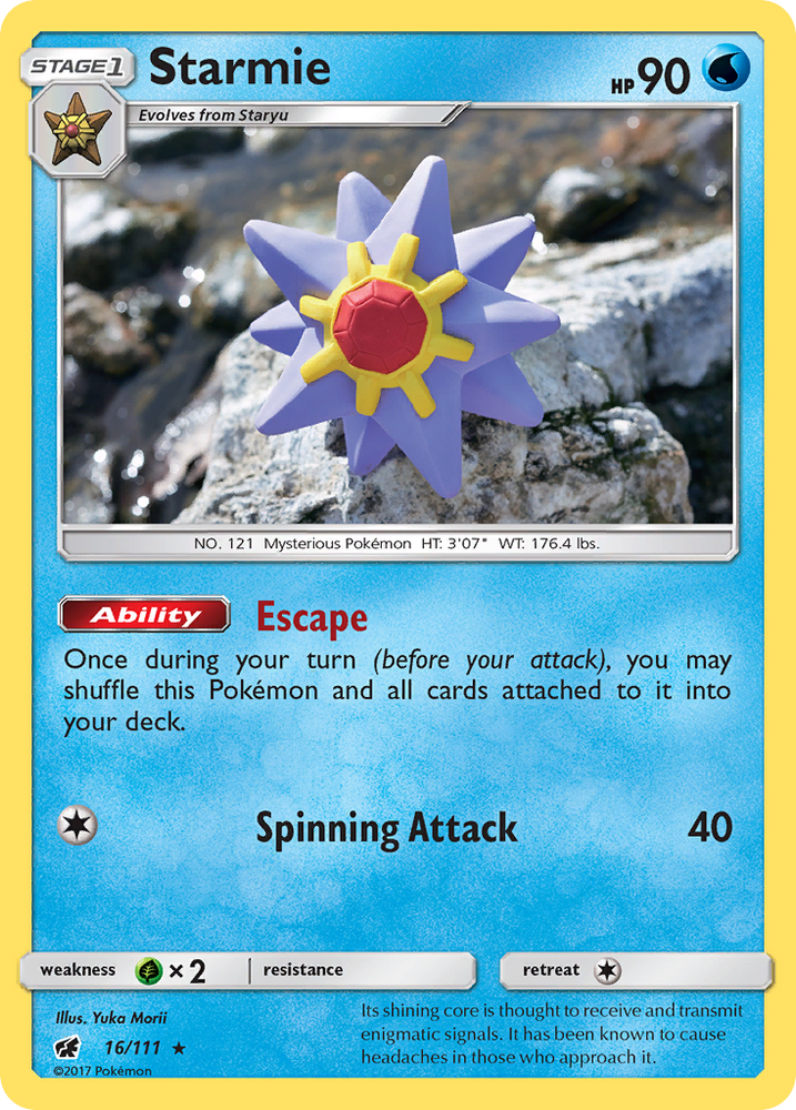 Pokemon | Starmie (16/111) [Sun & Moon: Crimson Invasion] | The Nerd Merchant
