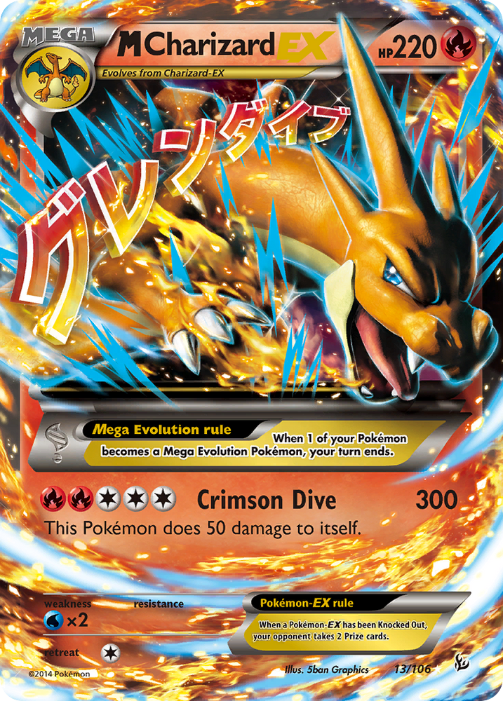 Pokemon | M Charizard EX (13/106) [XY: Flashfire] | The Nerd Merchant