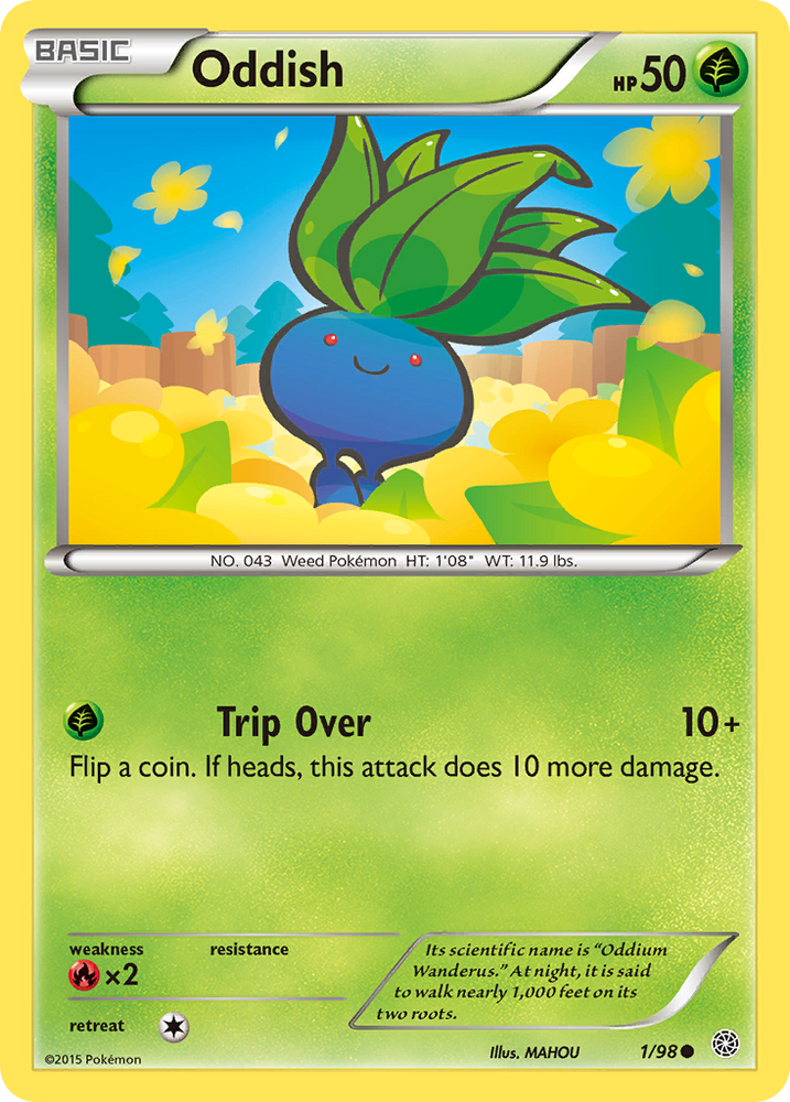Pokemon | Oddish (1/98) [XY: Ancient Origins] | The Nerd Merchant