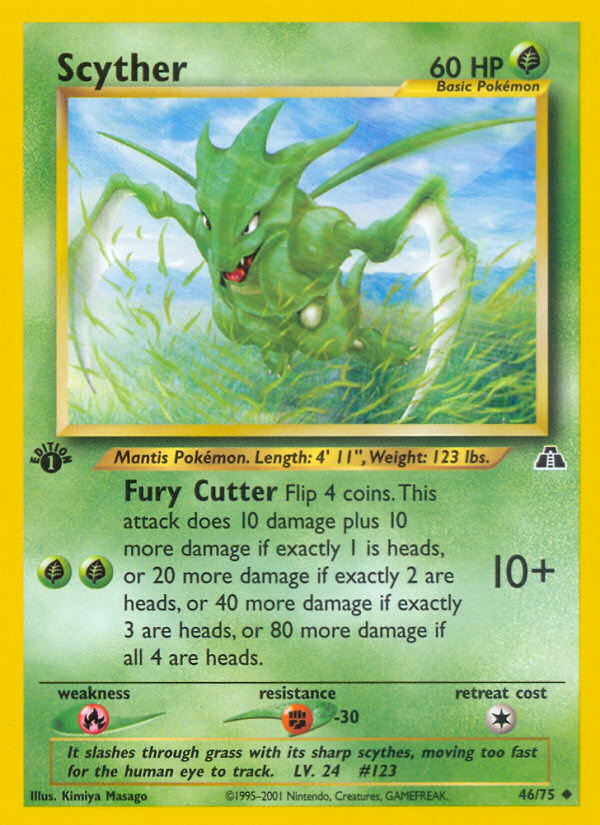 Pokemon | Scyther (46/75) [Neo Discovery 1st Edition] | The Nerd Merchant