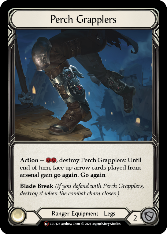 Flesh and Blood TCG | Perch Grapplers [U-CRU122] (Crucible of War Unlimited)  Unlimited Rainbow Foil | The Nerd Merchant