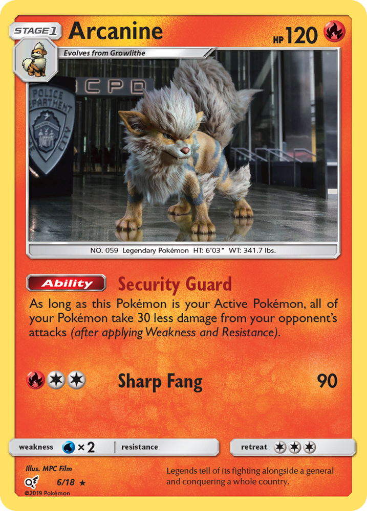 Pokemon | Arcanine (6/18) [Sun & Moon: Detective Pikachu] | The Nerd Merchant