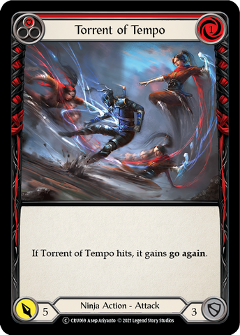 Flesh and Blood TCG | Torrent of Tempo (Red) [U-CRU069] (Crucible of War Unlimited)  Unlimited Normal | The Nerd Merchant