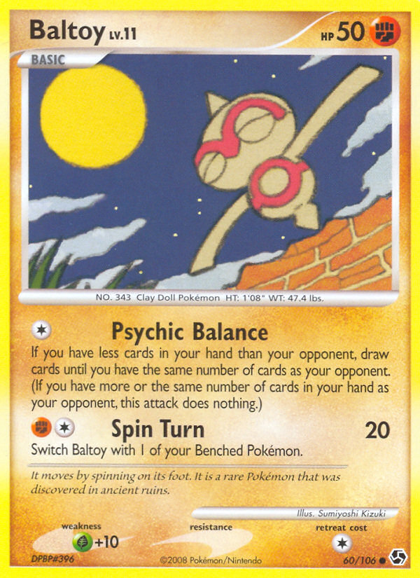 Pokemon | Baltoy (60/106) [Diamond & Pearl: Great Encounters] | The Nerd Merchant