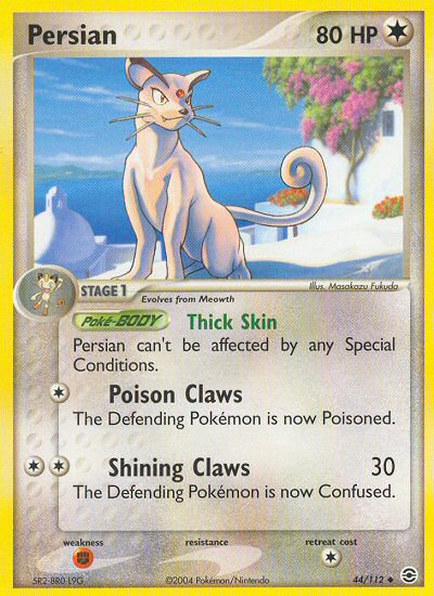 Pokemon | Persian (44/112) [EX: FireRed & LeafGreen] | The Nerd Merchant