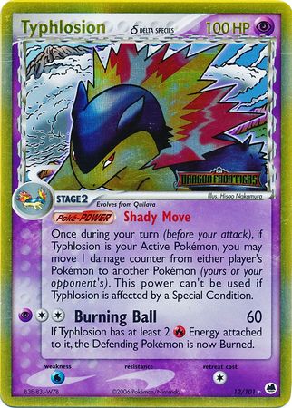 Pokemon | Typhlosion (12/101) (Delta Species) (Stamped) [EX: Dragon Frontiers] | The Nerd Merchant