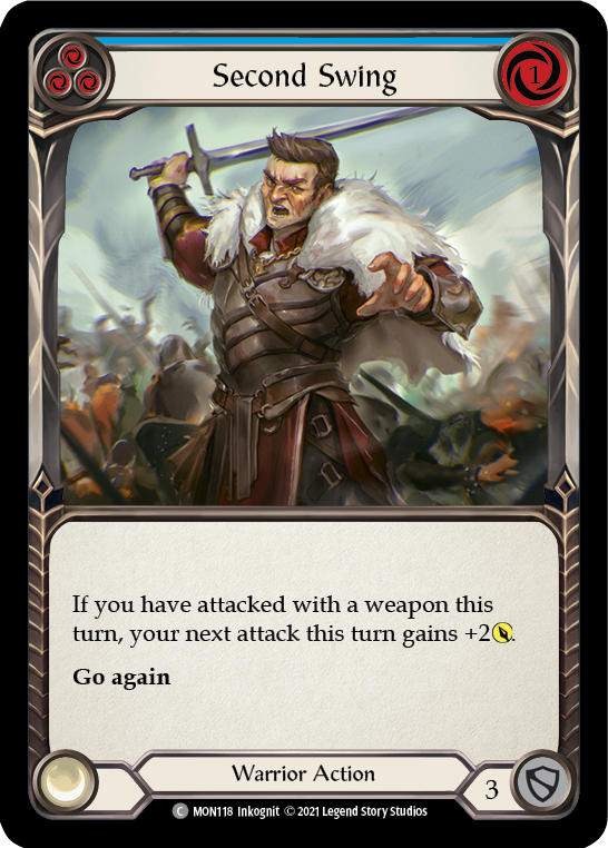 Flesh and Blood TCG | Second Swing (Blue) [MON118] (Monarch)  1st Edition Normal | The Nerd Merchant