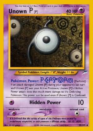 Pokemon | Unown [P] (58/105) [Neo Destiny Unlimited] | The Nerd Merchant