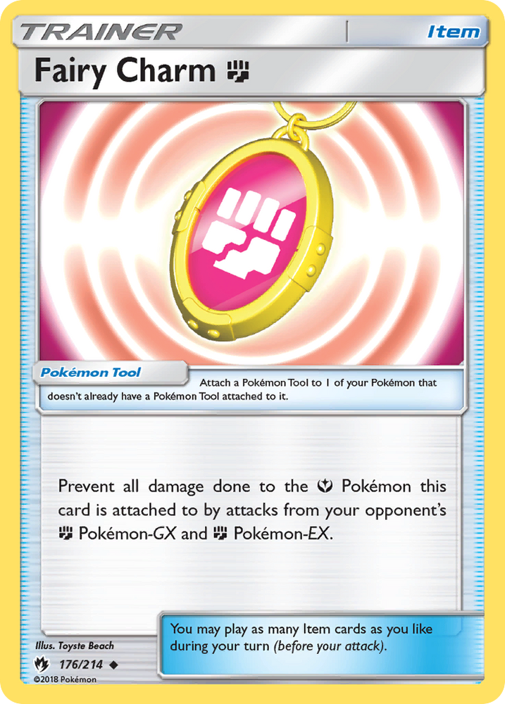 Pokemon | Fairy Charm Fighting (176/214) [Sun & Moon: Lost Thunder] | The Nerd Merchant