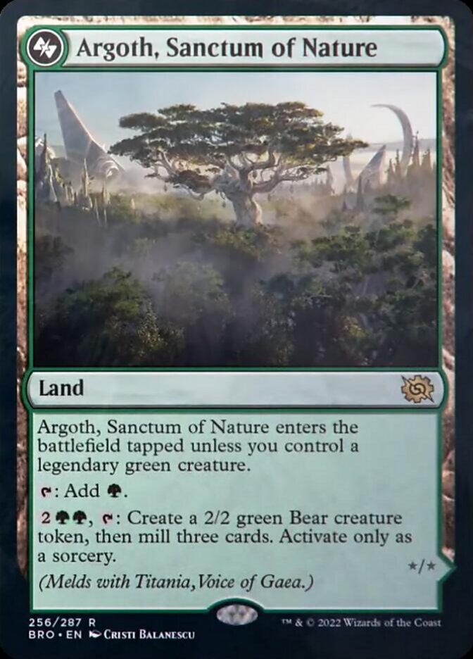 Magic | Argoth, Sanctum of Nature [The Brothers' War] | The Nerd Merchant