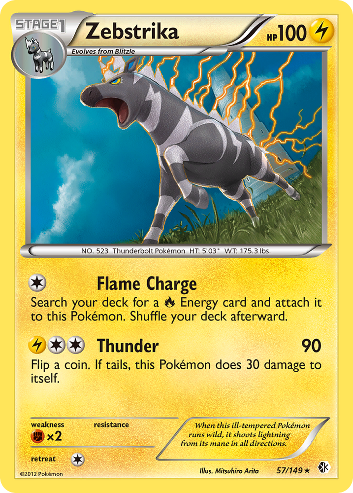 Pokemon | Zebstrika (57/149) [Black & White: Boundaries Crossed] | The Nerd Merchant