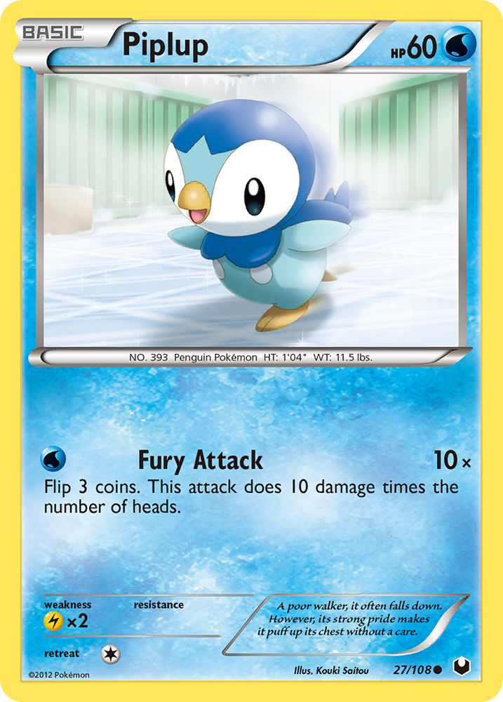 Pokemon | Piplup (27/108) [Black & White: Dark Explorers] | The Nerd Merchant