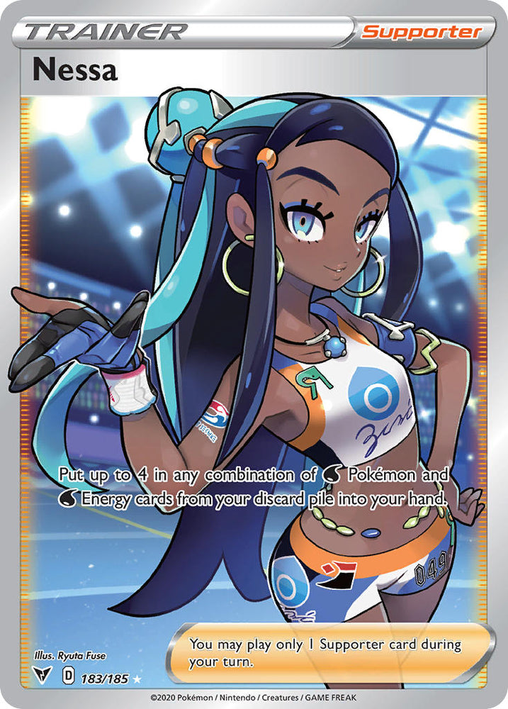 Pokemon | Nessa (183/185) [Sword & Shield: Vivid Voltage] | The Nerd Merchant
