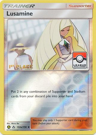 Pokemon | Lusamine (153a/156) (League Challenge Alt Art 1st Place) [Sun & Moon: Ultra Prism] | The Nerd Merchant