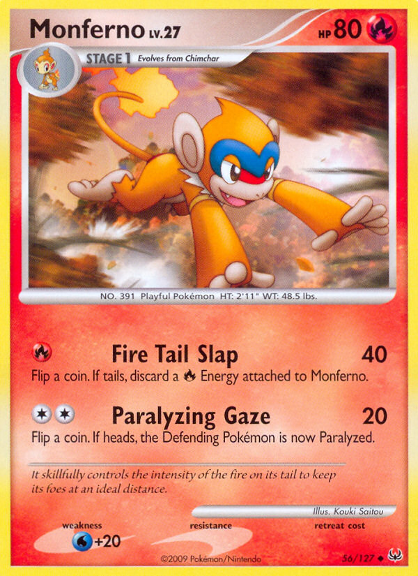 Pokemon | Monferno (56/127) [Platinum: Base Set] | The Nerd Merchant