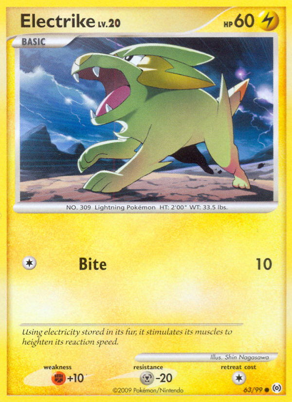 Pokemon | Electrike (63/99) [Platinum: Arceus] | The Nerd Merchant