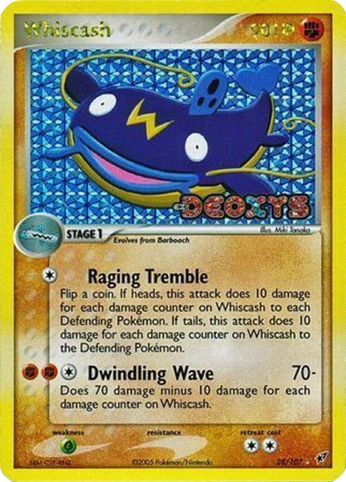 Pokemon | Whiscash (28/107) (Stamped) [EX: Deoxys] | The Nerd Merchant