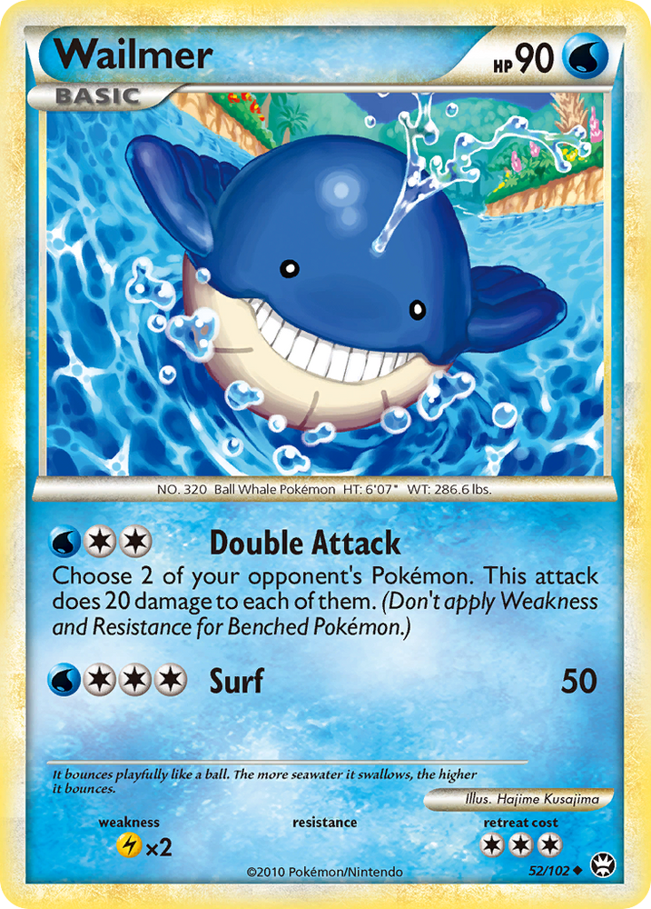 Pokemon | Wailmer (52/102) [HeartGold & SoulSilver: Triumphant] | The Nerd Merchant